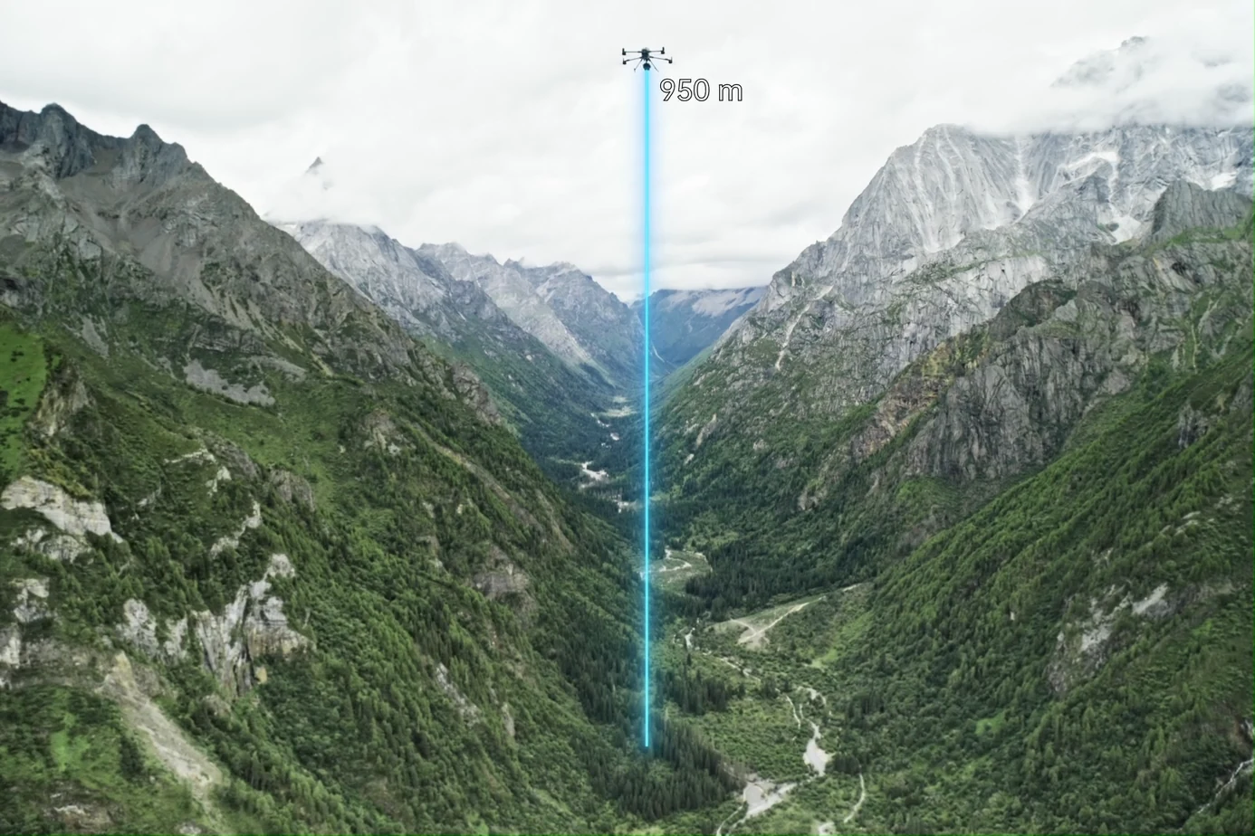Cartografiere LiDAR DJI Zenmuse L3 în teren montan
