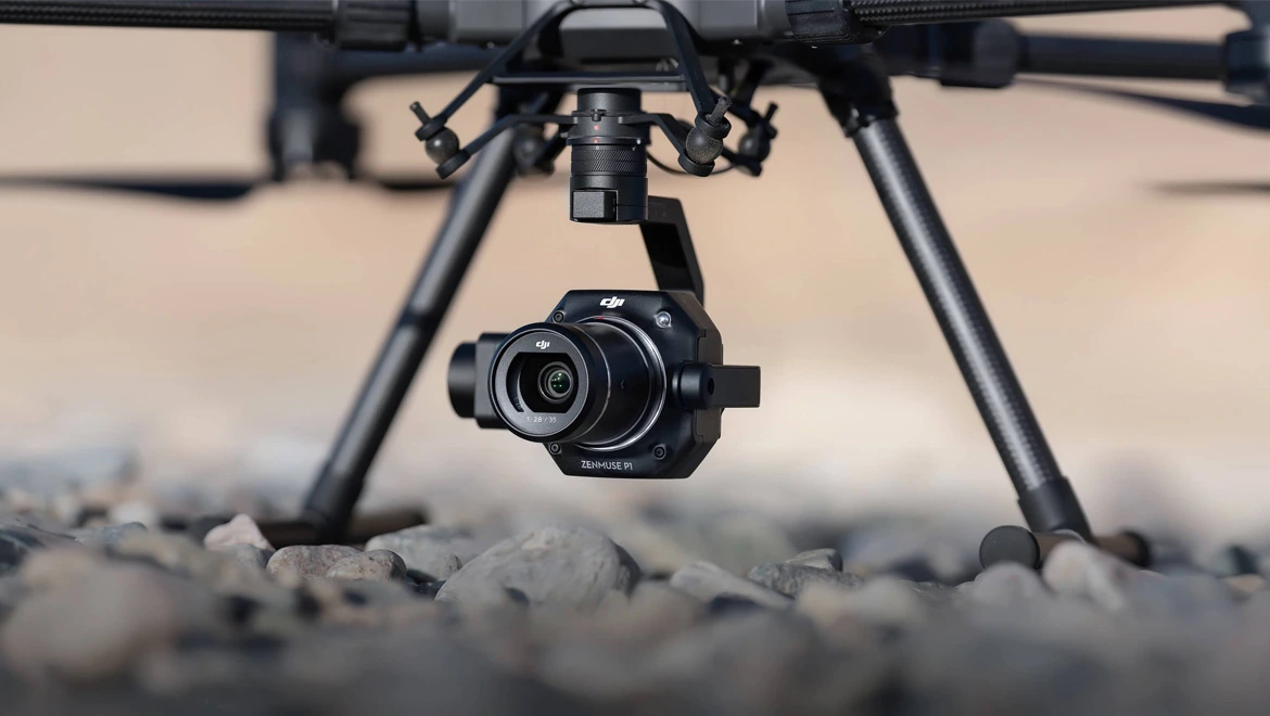 DJI Zenmuse P1 cameră full-frame de 45 MP pentru fotogrammetrie