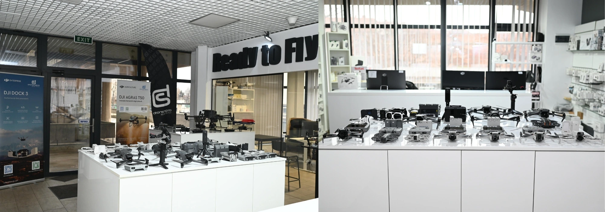 Echipa și showroom-ul Dronshop din Oradea