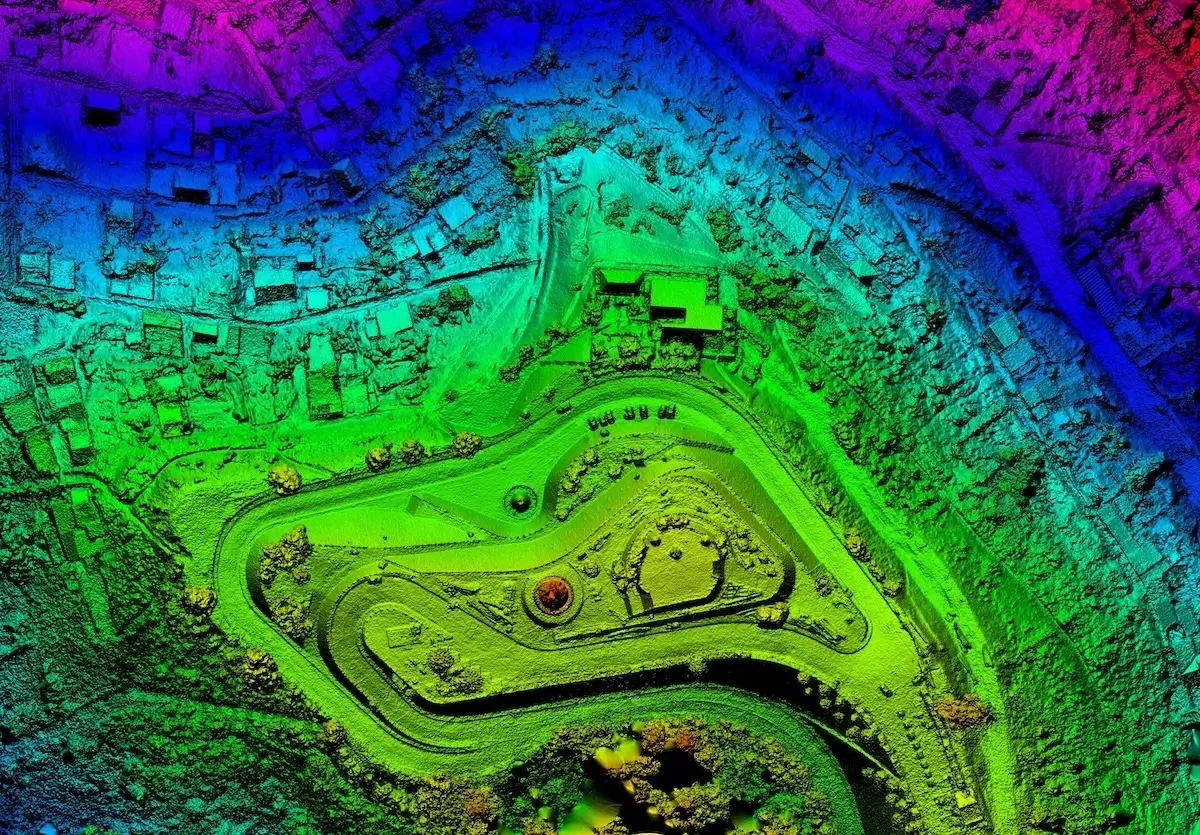 Model digital al terenului derivat din date LiDAR