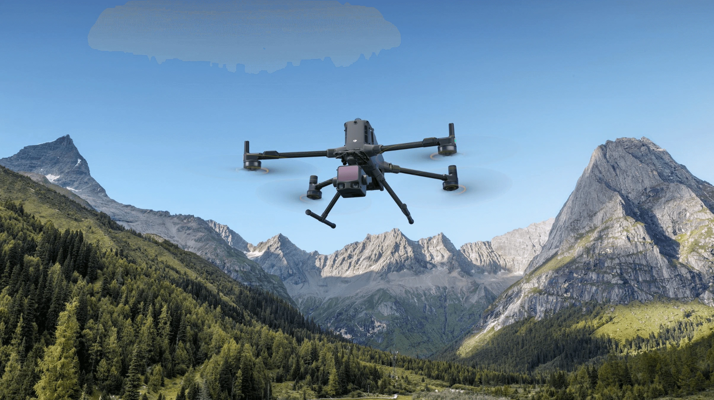 DJI Matrice 400 cu configurație LiDAR pentru scanare 3D