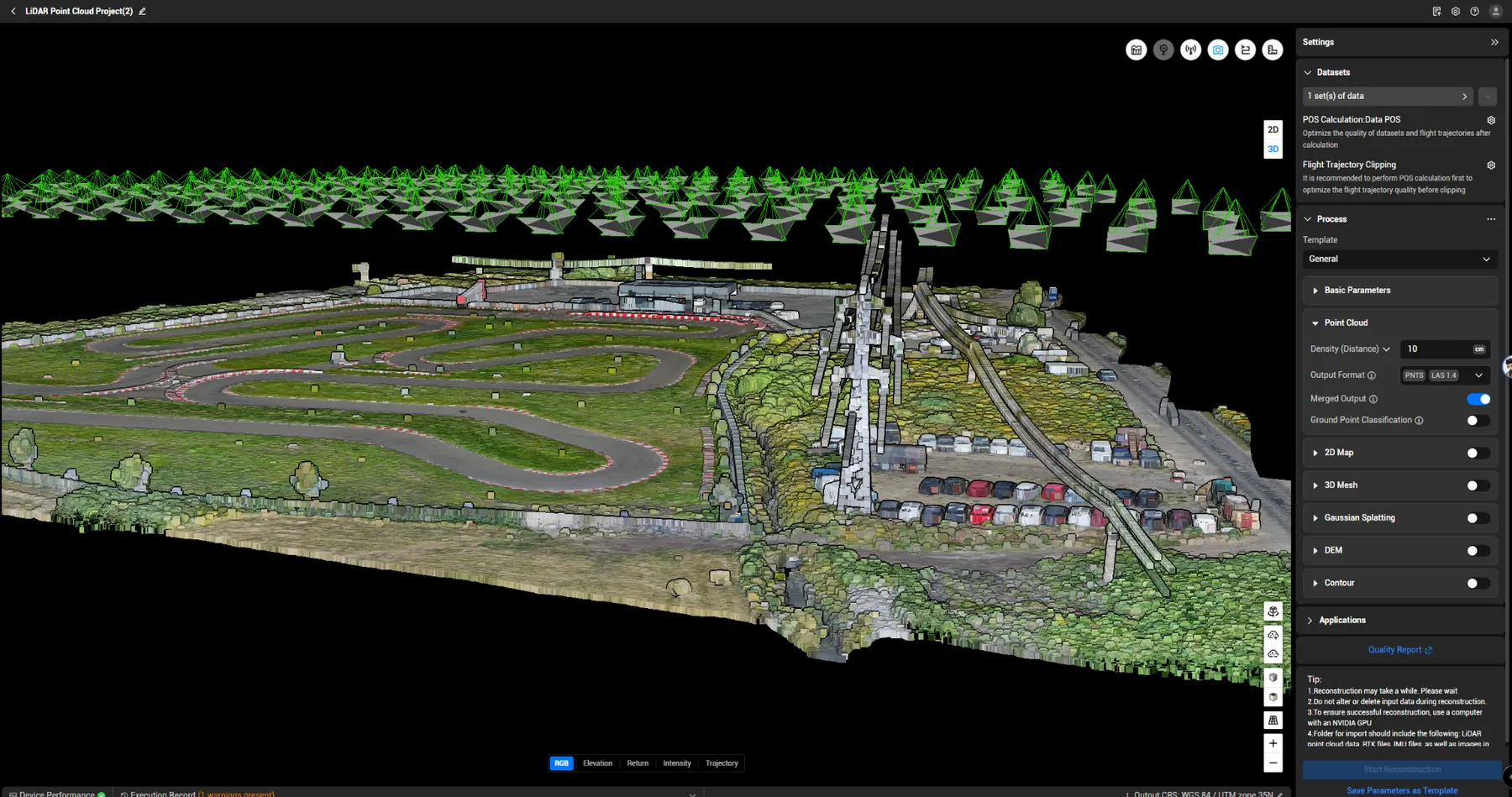 Flux LiDAR și model 3D pentru proiecte de scanare profesională